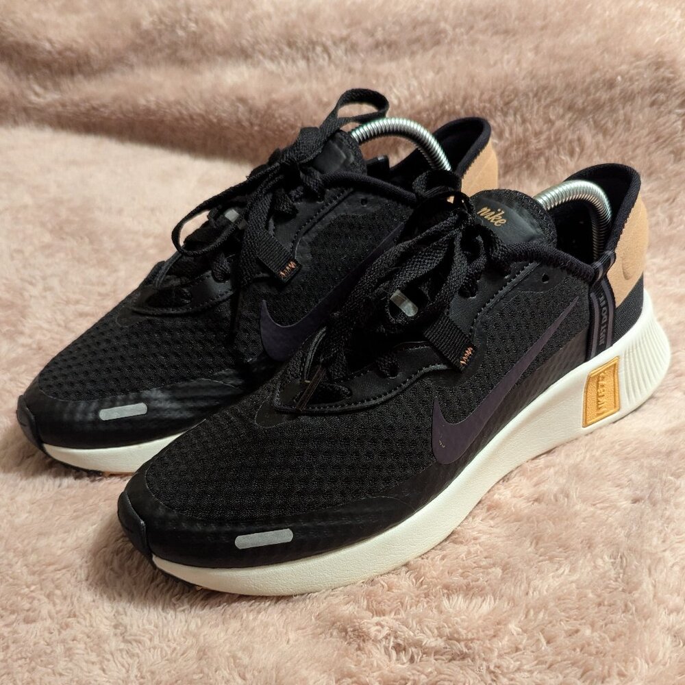 Nike Reposto "Black Light Cognac" Sneakers, Size 10